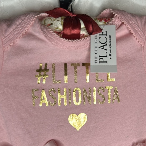 NWT THE CHILDREN’S PLACE pink 6-9 months girls one piece with tutu ruffles. - Picture 3 of 6